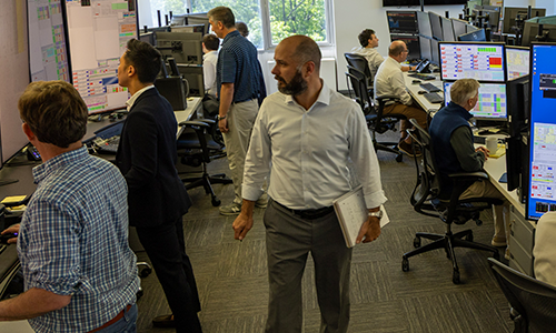 Traders on the C&C ETF market-making desk