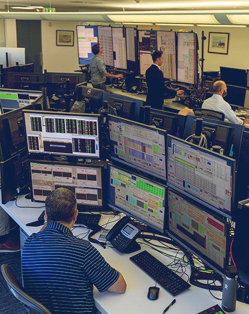 The C&C trading floor in Greenwich